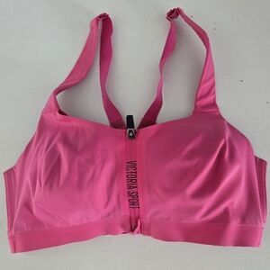 Victoria Sport Hot Pink Zip Front Sports Bra